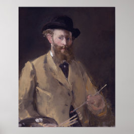 Self-Portret met Palette door Manet - Poster