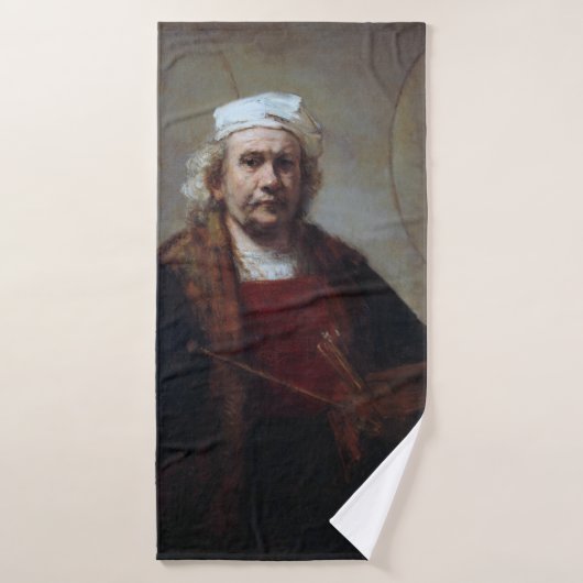 Self-Portret met twee cirkels, Rembrandt Badhanddoek (Badhanddoek)