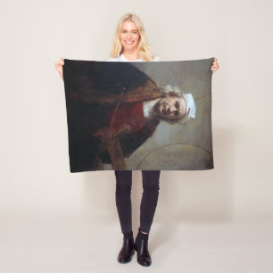 Self-Portret met twee cirkels, Rembrandt Fleece Deken