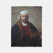 Self-Portret met twee cirkels, Rembrandt Fleece Deken (Voorkant)