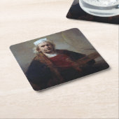 Self-Portret met twee cirkels, Rembrandt Kartonnen Onderzetters (Schuin)