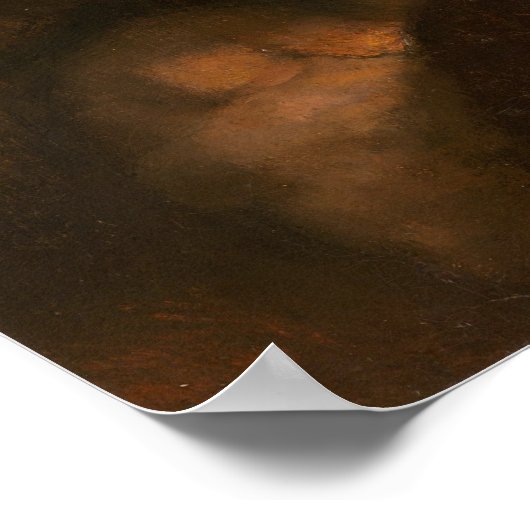 Self-Portret - Rembrandt Fine Art-Poster Poster (Hoek)