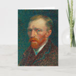 Self-Portret | Vincent Van Gogh Kaart<br><div class="desc">Self-Portrait (1887) van de Nederlandse postimpressionist Vincent Van Gogh. In 1886 verhuisde Van Gogh naar Parijs, waar hij tijdens zijn verblijf van twee jaar ten minste vierentwintig zelfportretten creëerde. Hij had de techniek van pointillisme bestudeerd, maar gebruikte de tekens op zijn eigen unieke manier. Het dichtgeslibde penseel en de intense...</div>