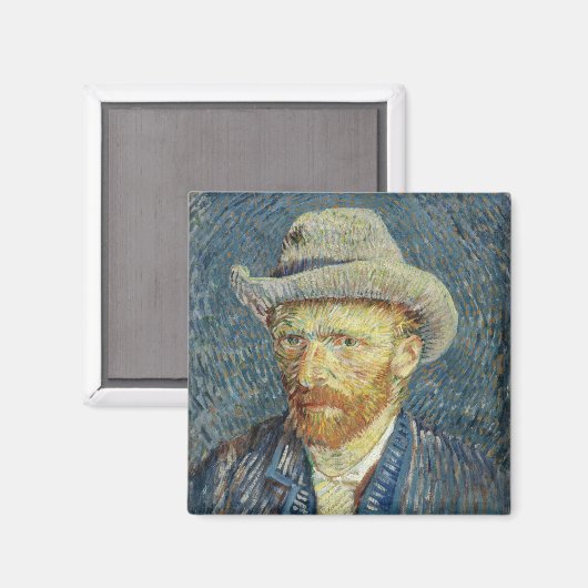 Self-Portret | Vincent Van Gogh Magneet (Voorkant / Achterkant)