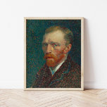 Self-Portret | Vincent Van Gogh Poster<br><div class="desc">Self-Portrait (1887) van de Nederlandse postimpressionist Vincent Van Gogh. In 1886 verhuisde Van Gogh naar Parijs, waar hij tijdens zijn verblijf van twee jaar ten minste vierentwintig zelfportretten creëerde. Hij had de techniek van pointillisme bestudeerd, maar gebruikte de tekens op zijn eigen unieke manier. Het dichtgeslibde penseel en de intense...</div>