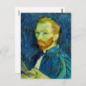 Self Portriat Vincent Van Gogh 1889 Briefkaart (Voorkant / Achterkant)