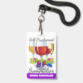 Self ProclaimSommelier Badge (Voorkant met koord)