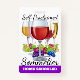 Self ProclaimSommelier Badge