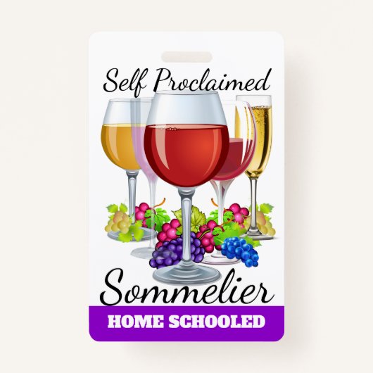 Self ProclaimSommelier Badge (Voorkant)