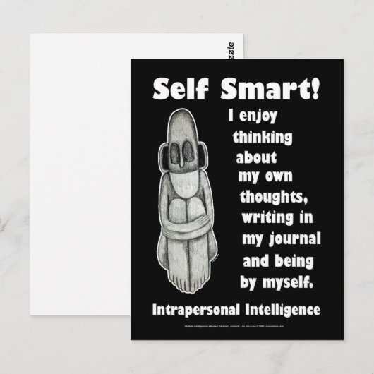 Self Smart - Blank Briefkaart (Voorkant / Achterkant)