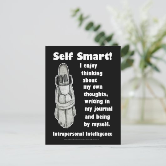 Self Smart — Creëer a journal Briefkaart (Staand voorkant)