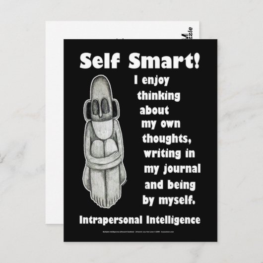 Self Smart — Creëer a journal Briefkaart (Voorkant / Achterkant)