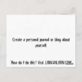 Self Smart — Creëer a journal Briefkaart (Achterkant)