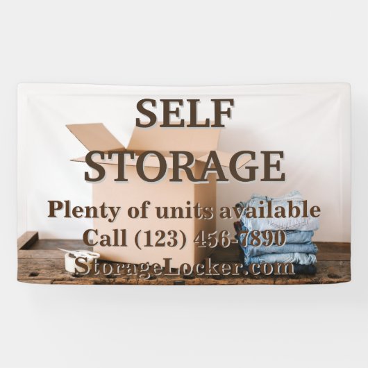 Self Storage Edit Text Banner (Horizontaal)