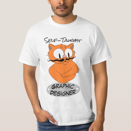 Self-Taught GRAPHIC DESIGNER Señor Gato™ T-shirt (Voorkant)