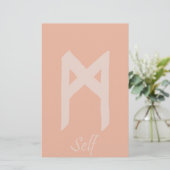 Self Viking Rune Stationery Briefpapier (Staand voorkant)