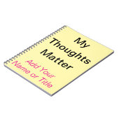 Self-Worth Affirmatie Notitieboek Custom Gift (Linkerzijde)