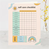 Selfcare + Daily Planner + Spaarteller + Kaart (Gele Bloem)