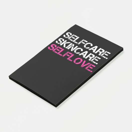 Selfcare Skincare Selflove estheticien Post-it® Notes (Schuin)