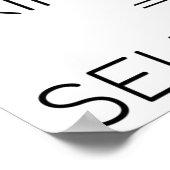 Selfcare Skincare Selflove Skin Lover Sk Poster (Hoek)