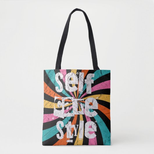selfcare style, mental health matters tote bag (Voorkant)