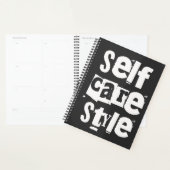 Selfcare style, mental health positivity planner (Display)