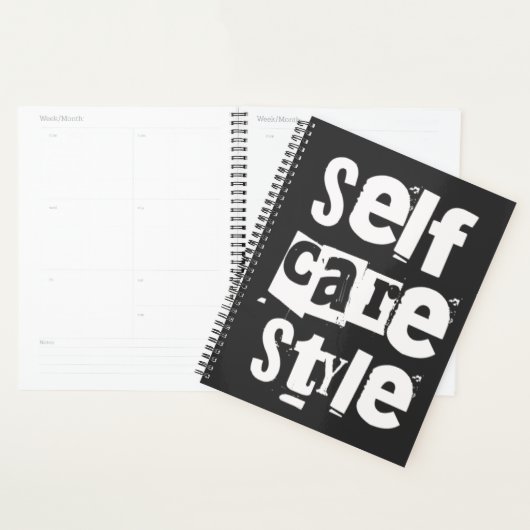 Selfcare style, mental health positivity planner (Display)