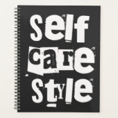 Selfcare style, mental health positivity planner (Voorkant)