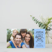 SelfFie Groeten, Sneeuw op Changeable Blue Feestdagenkaart (Staand voorkant)