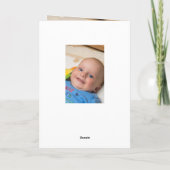Selfie Baby Boy kaart (Achterkant)