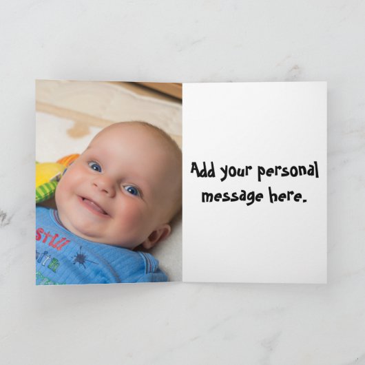 Selfie Baby Boy kaart (Binnen)