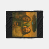 Selfie Bigfoot Jesus Alien - Cryptid Funny Sasquas Fleece Deken (Voorkant (Horizontaal))