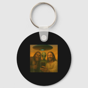 Selfie Bigfoot Jesus Alien - Cryptid Funny Sasquas Sleutelhanger