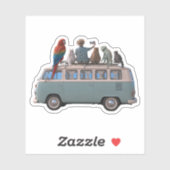 Selfie Boy Road Trip Busje Sticker (Vel)