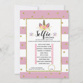 Selfie Challenge game Birthday party Kaart (Voorkant)