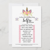 Selfie Challenge spel Verjaardagsfeestje Kaart (Voorkant)