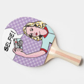 Selfie Comic Book Ping Pong Paddle Tafeltennisbatje (Zijkant)