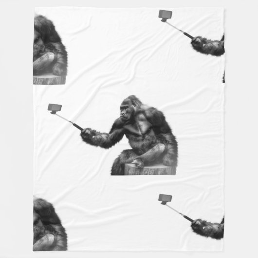 selfie-deken fleece deken (Voorkant)