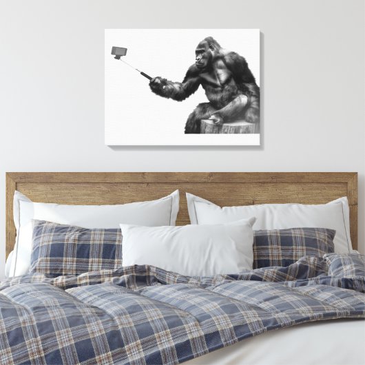 selfie-doek canvas afdruk (Insitu (Slaapkamer))