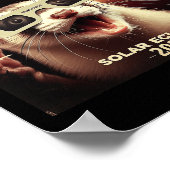 Selfie Ferret Kinder Mannen Zonsverduistering Ferr Poster (Hoek)