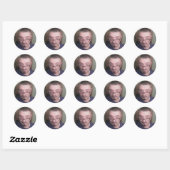 Selfie Foto genomen 12-20-15 Ronde Sticker (Vel)