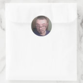 Selfie Foto genomen 12-20-15 Ronde Sticker (Tas)