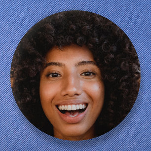 Selfie Foto Upload   Jouw Gezicht Leuke Feestje Ronde Button 5,7 Cm