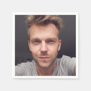 Selfie-foto uploaden   Je gezicht leuk feest serve Servet