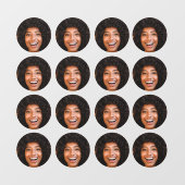 Selfie | Foto van uw gezicht Fun Bachelorette Part Raamsticker (Vel)