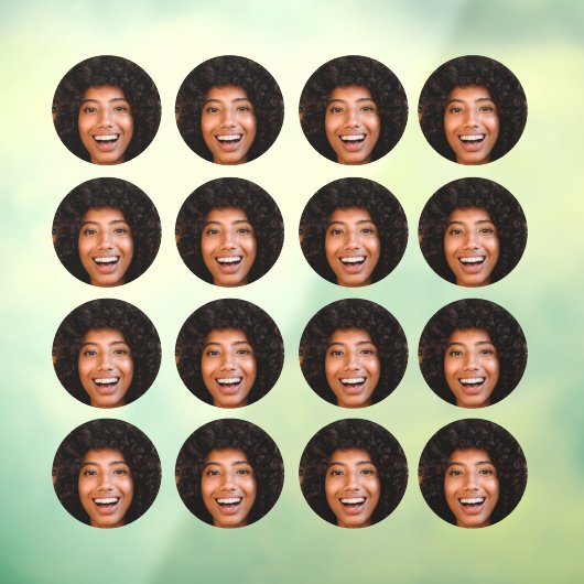 Selfie | Foto van uw gezicht Fun Bachelorette Part Raamsticker (Vel 3)