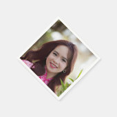 Selfie fotogezicht | Leuk feest Servet (Hoek)