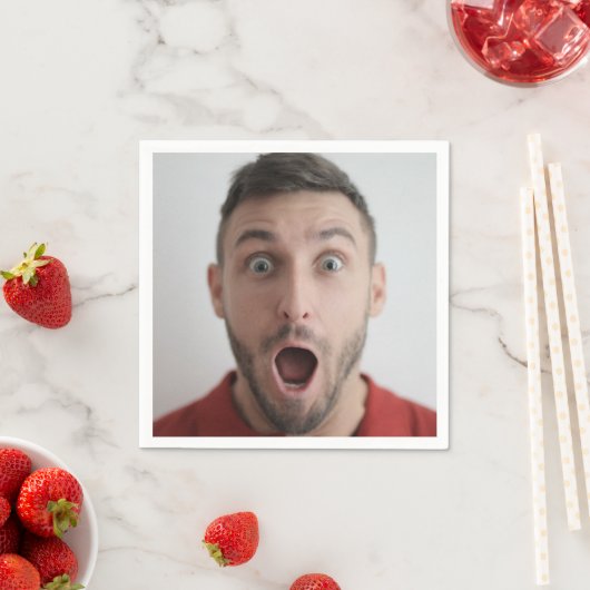 Selfie-fotouploaden | Jouw Face Fun Party Servet (Insitu)