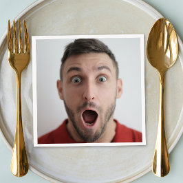 Selfie-fotouploaden | Jouw Face Fun Party Servet