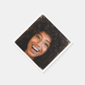 Selfie-fotouploaden | Jouw Face Fun Party Servet (Hoek)